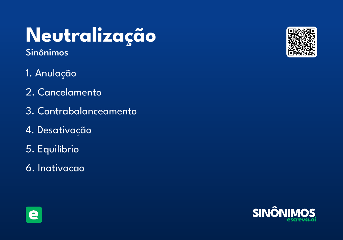neutralização