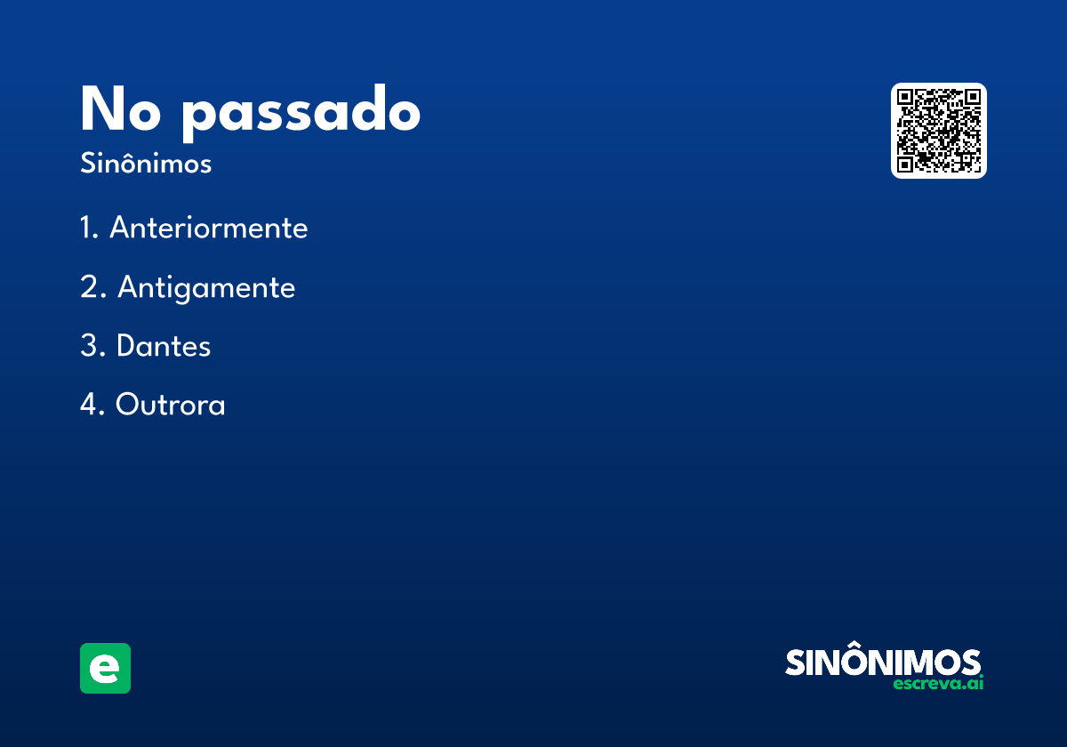 no passado