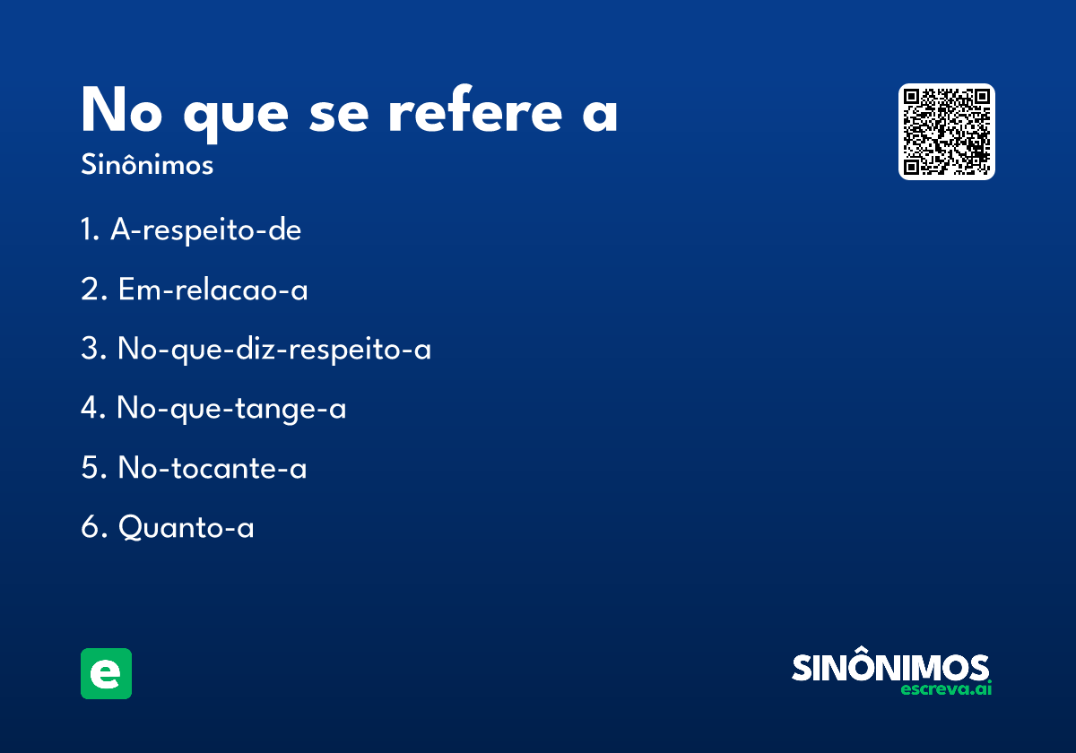 no que se refere a