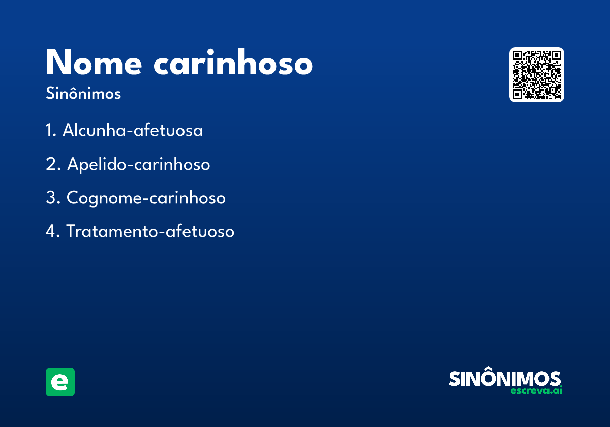nome carinhoso