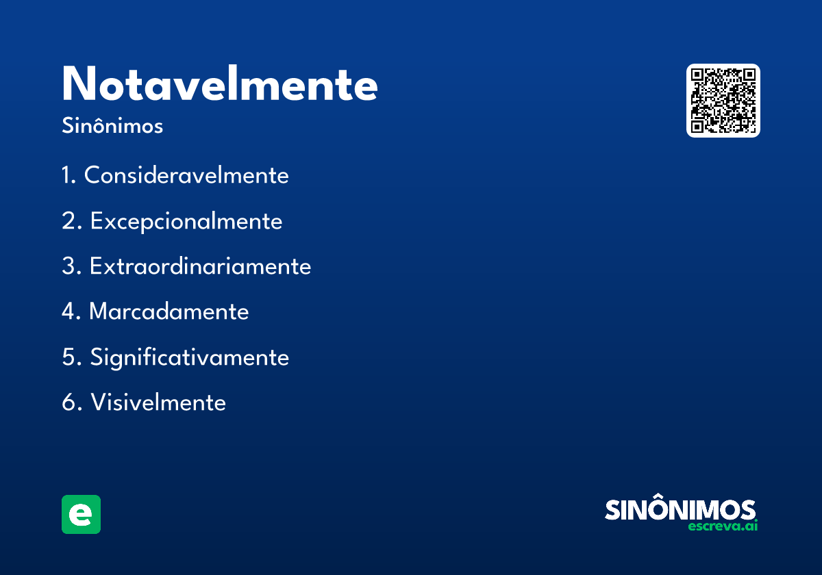 notavelmente