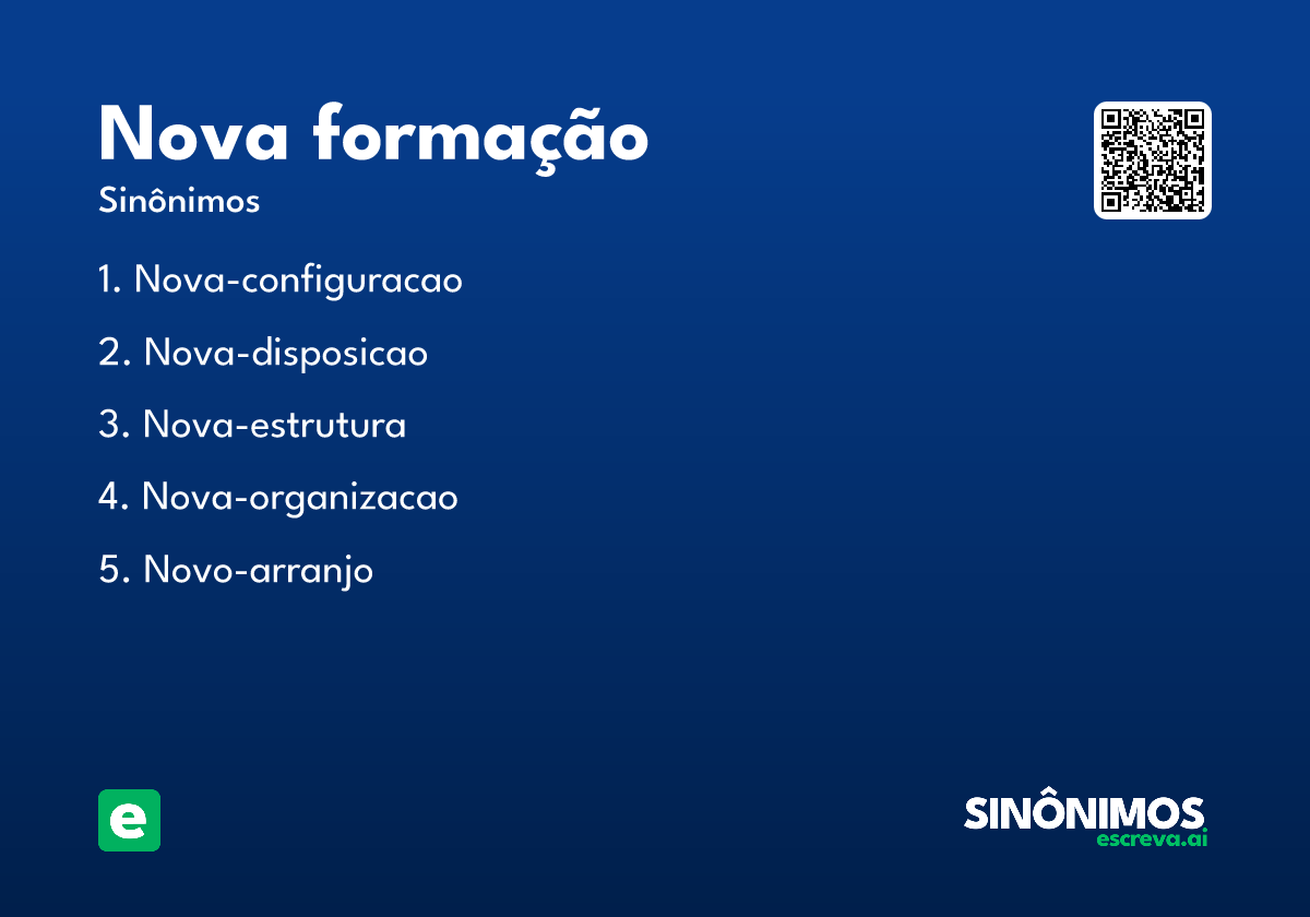 nova formação