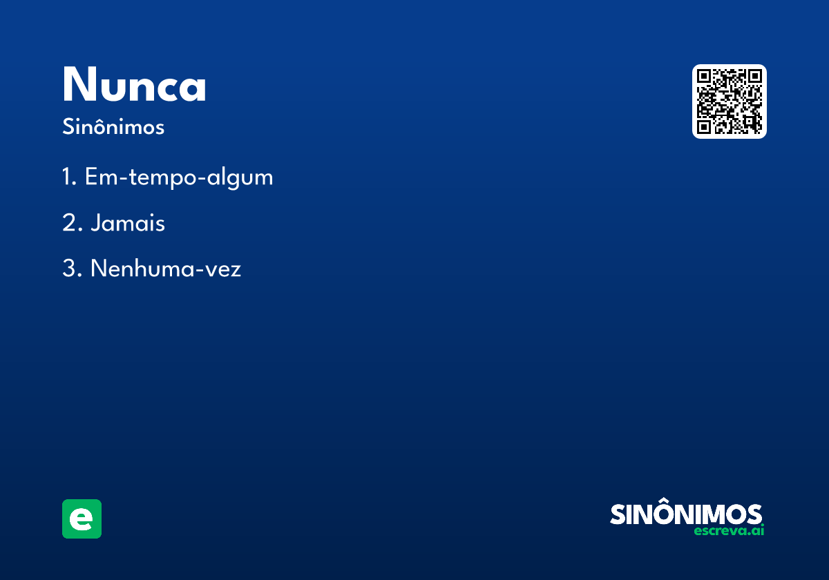 nunca