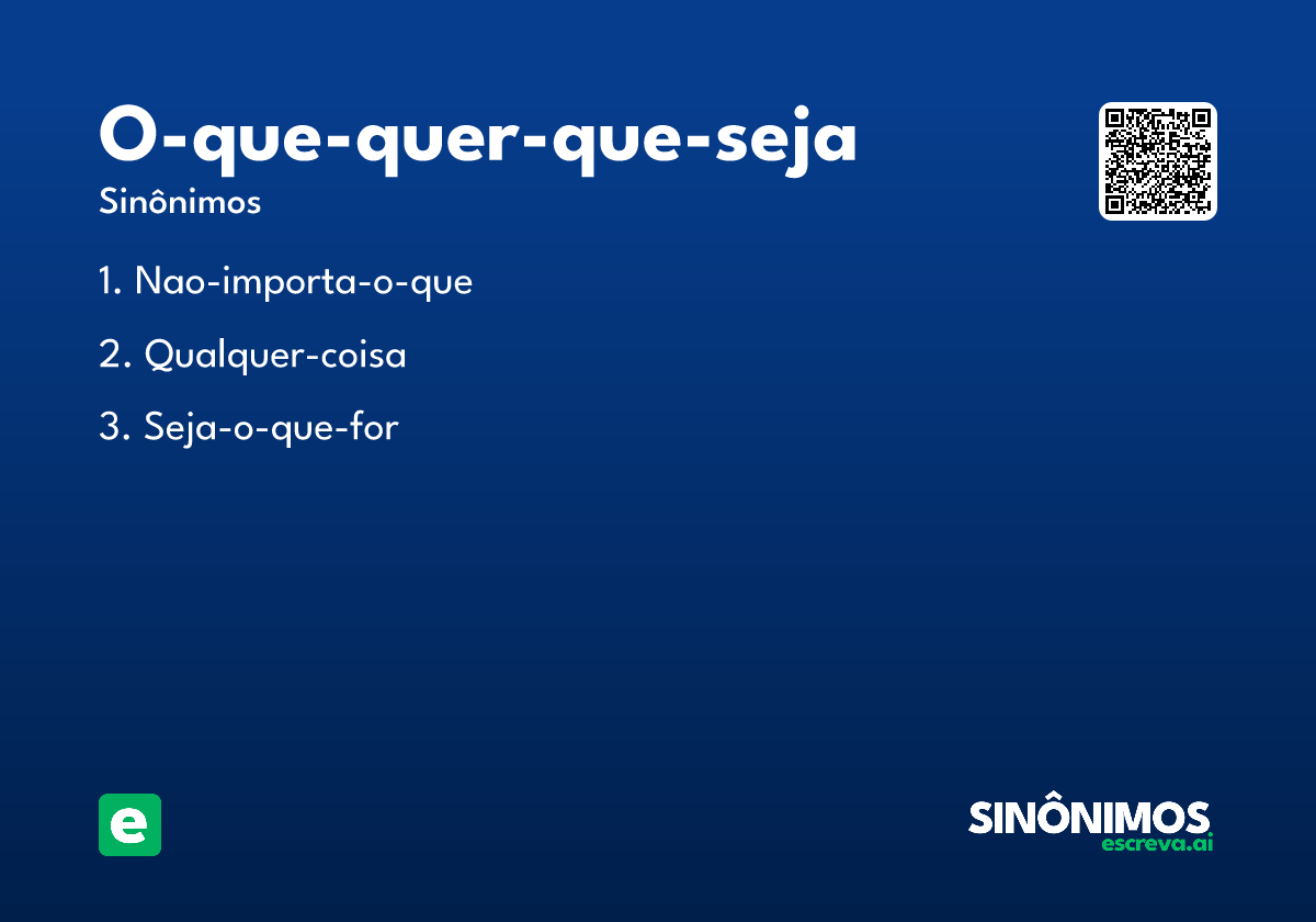 o-que-quer-que-seja