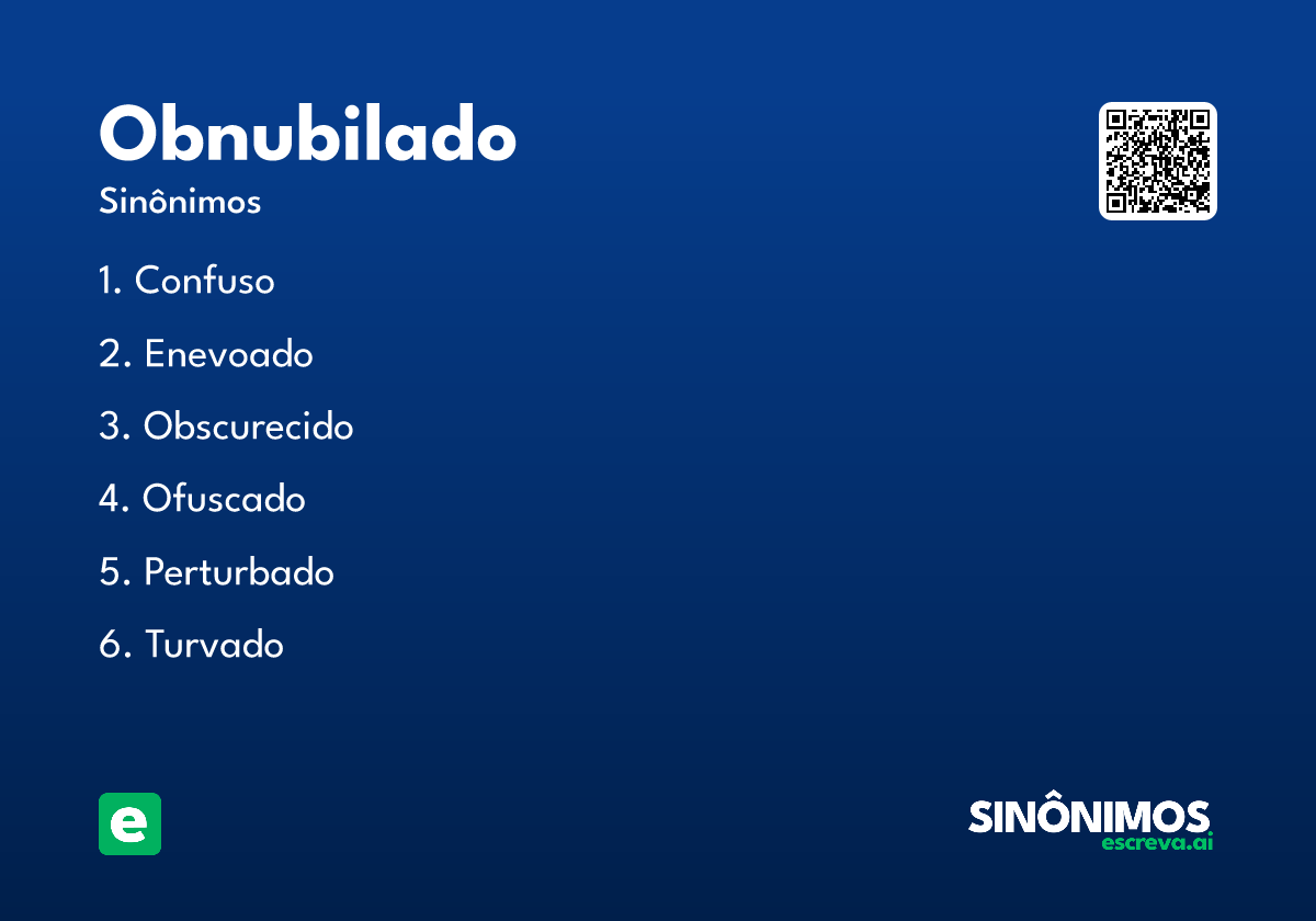 obnubilado