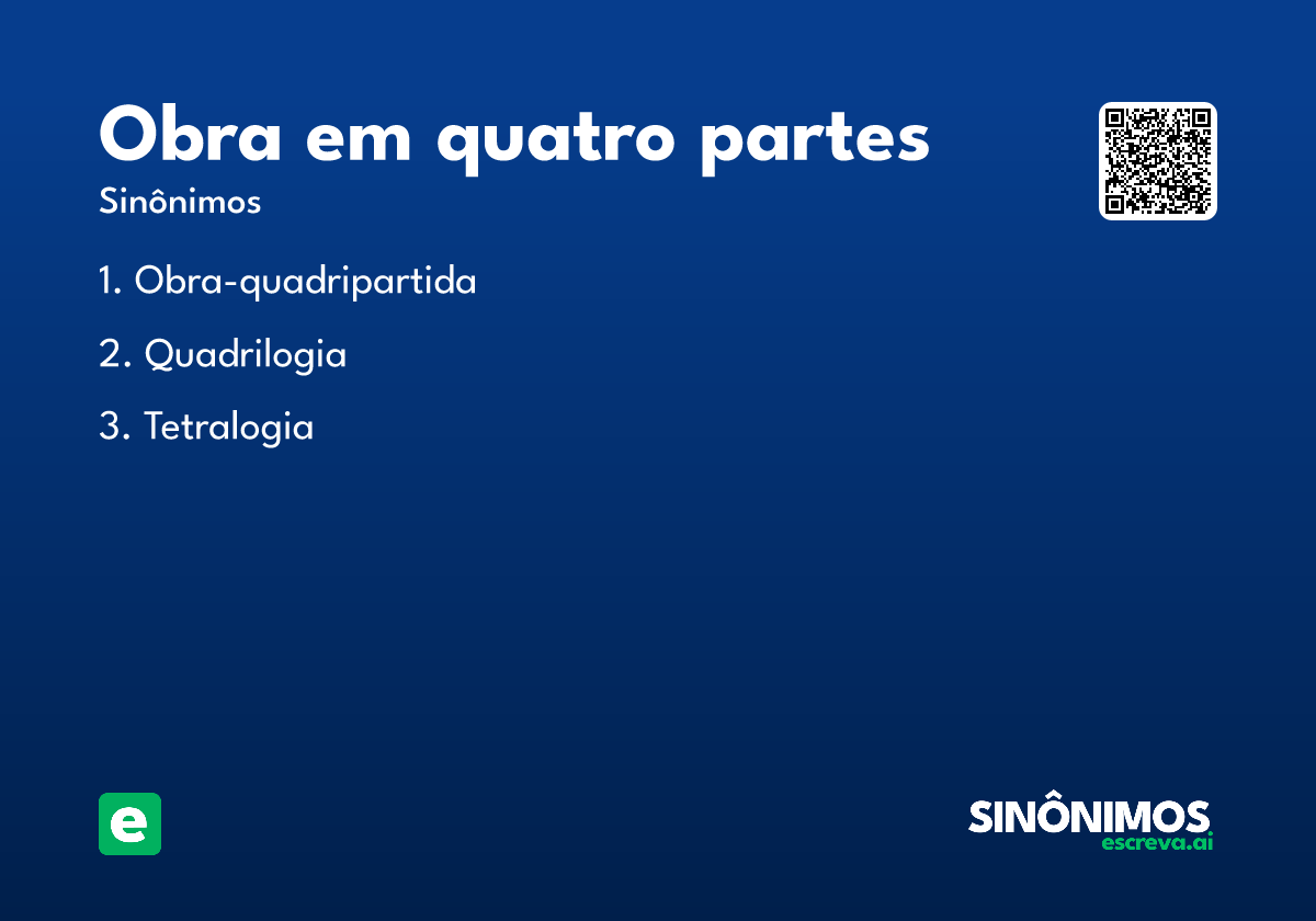 obra em quatro partes