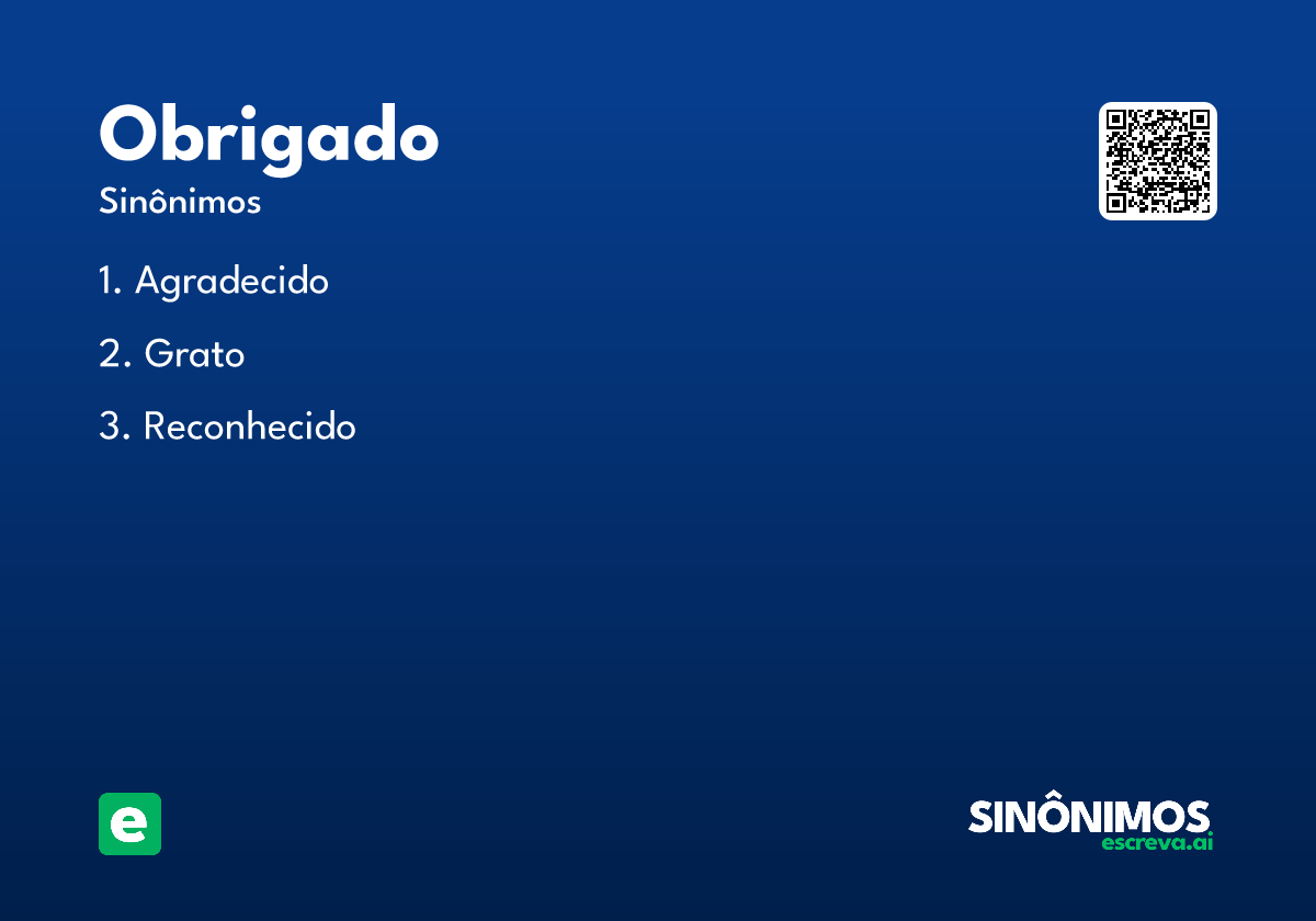 obrigado