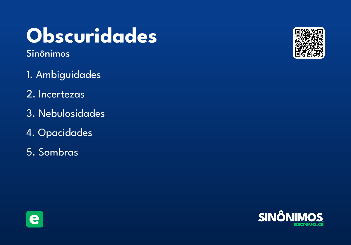 obscuridades
