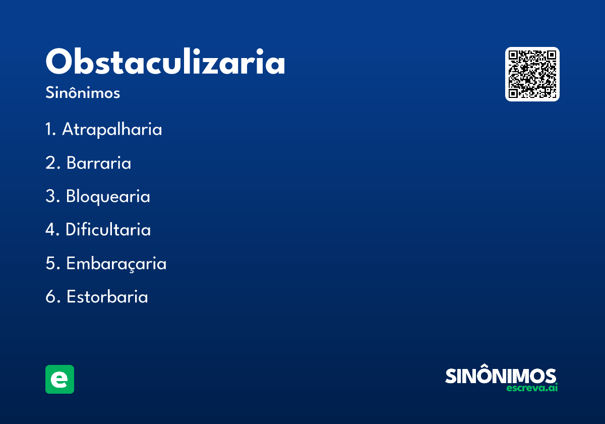 obstaculizaria