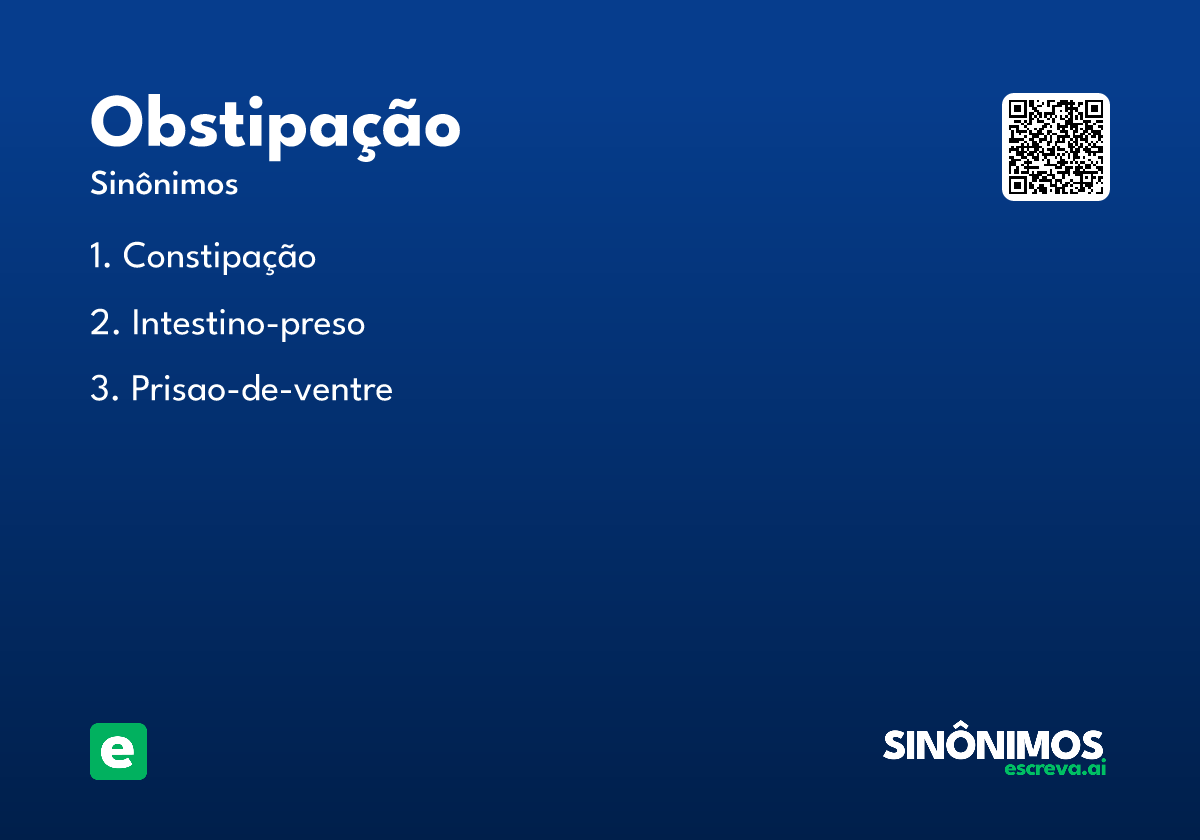 obstipação