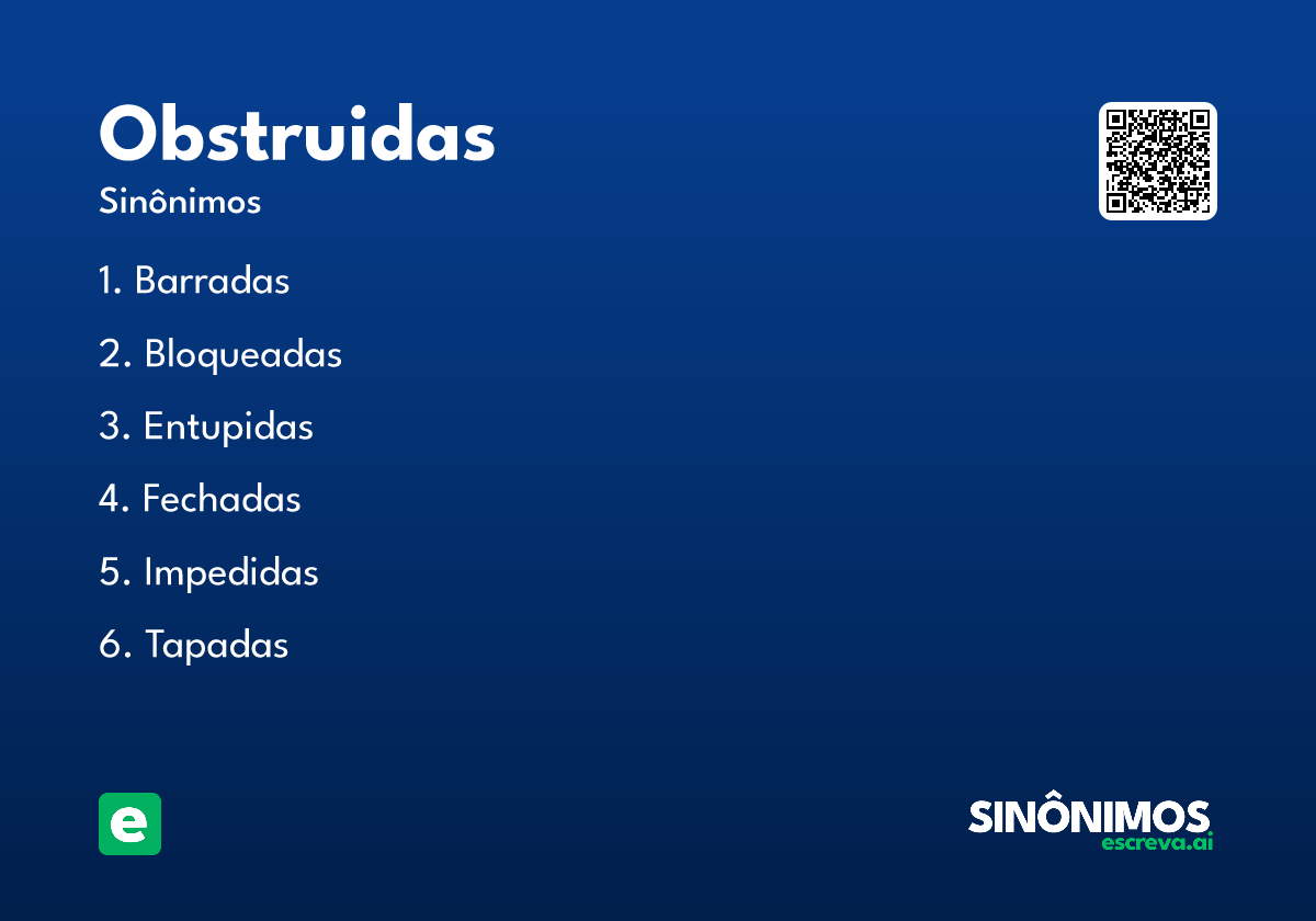 obstruidas