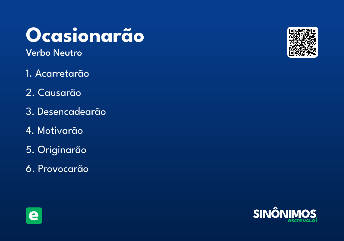 ocasionarão