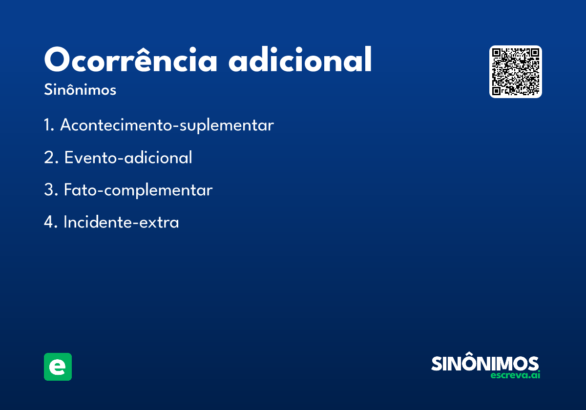 ocorrência adicional