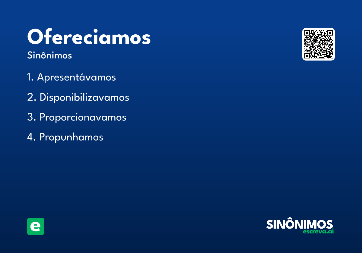 ofereciamos