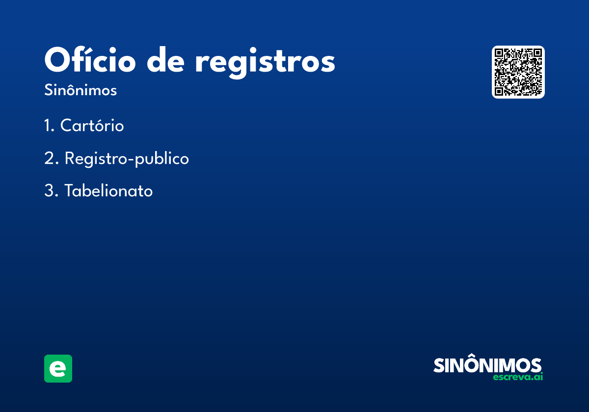 ofício de registros