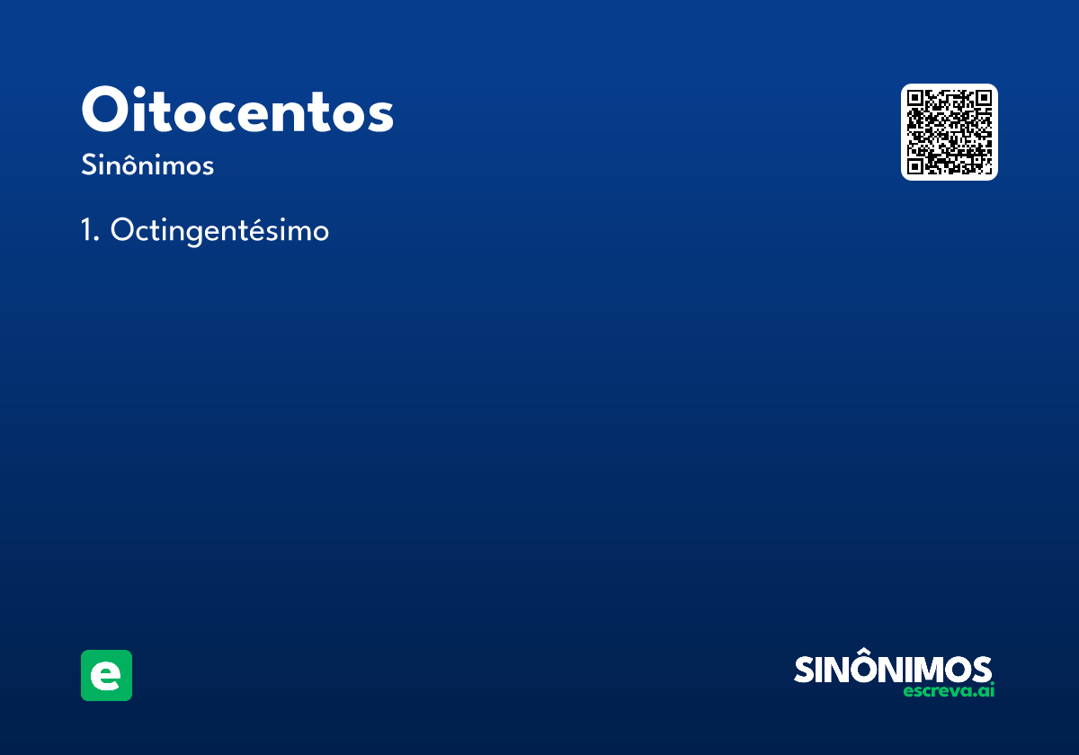 oitocentos