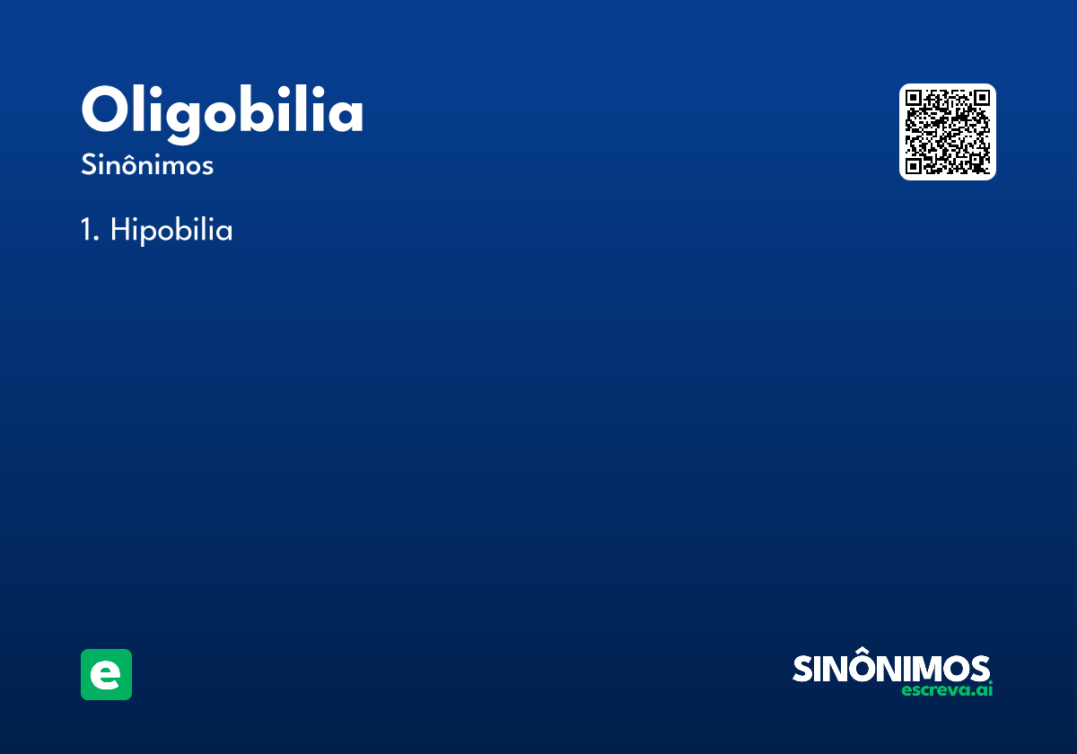oligobilia