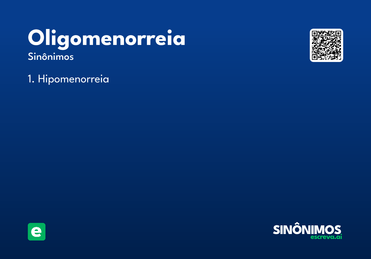 oligomenorreia