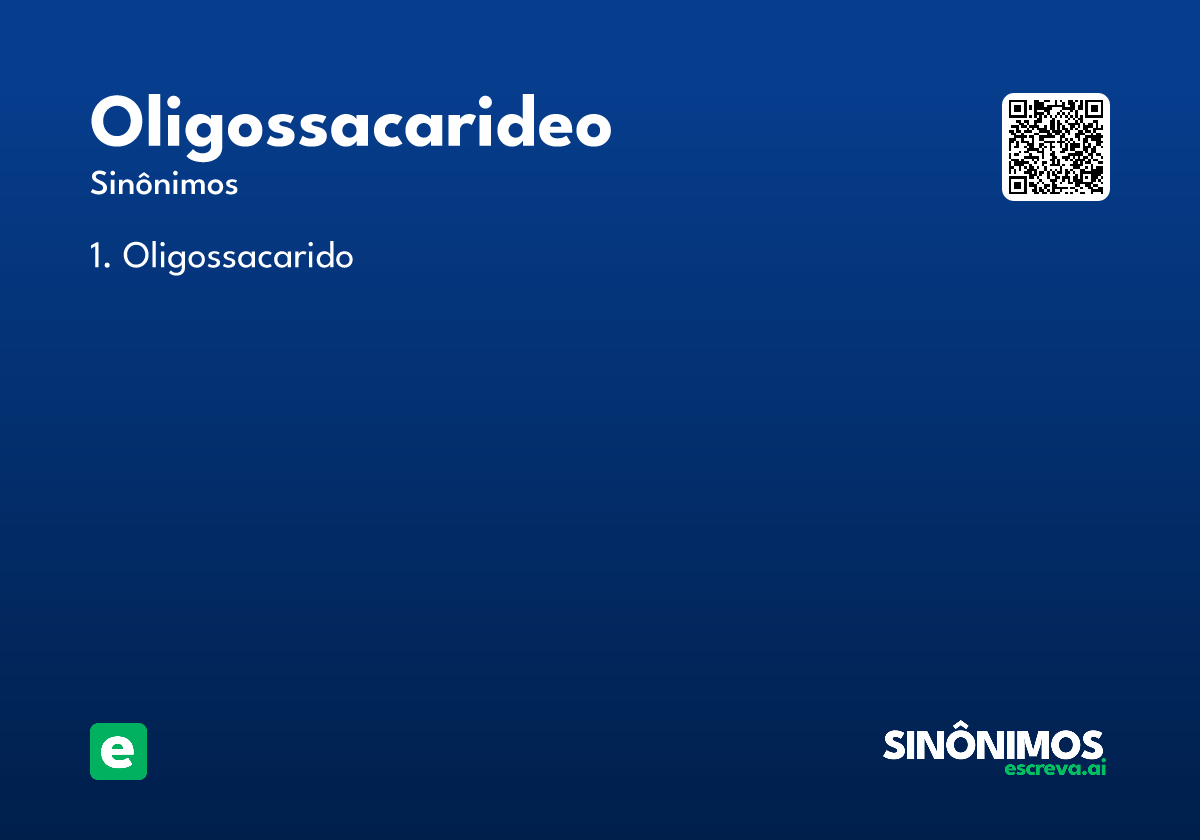 oligossacarideo