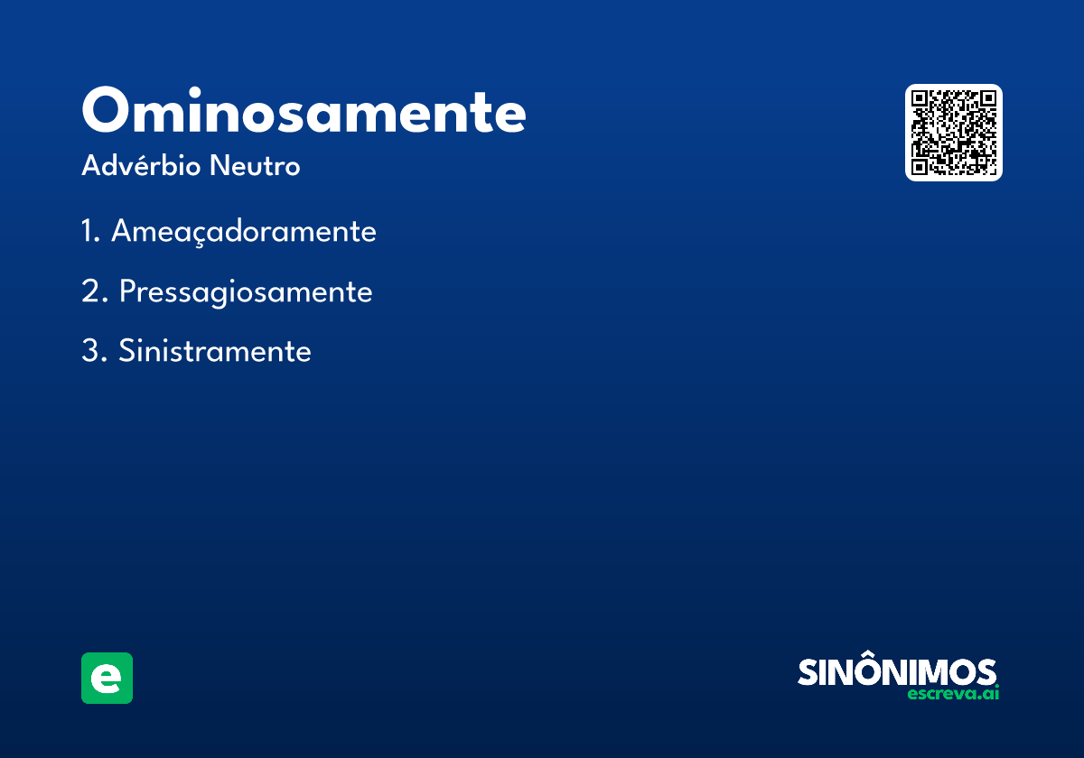 ominosamente
