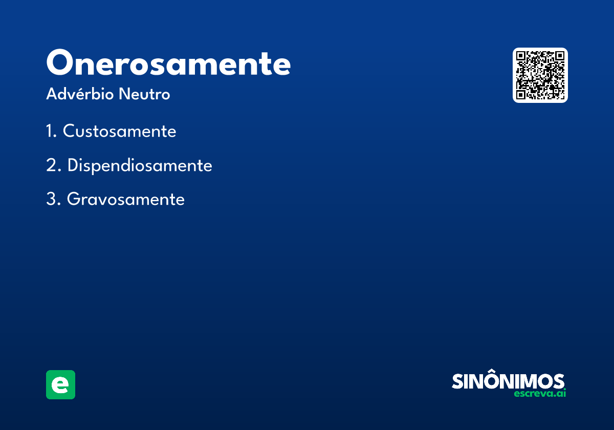 onerosamente
