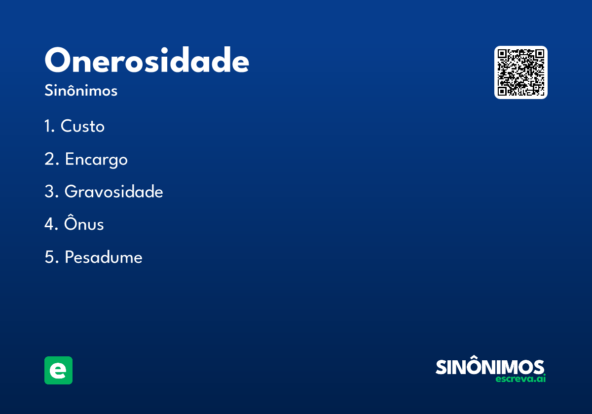 onerosidade