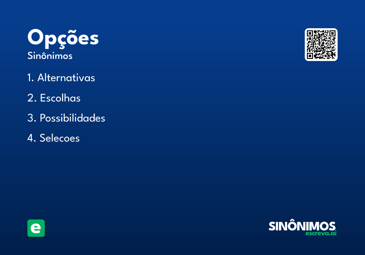 opções