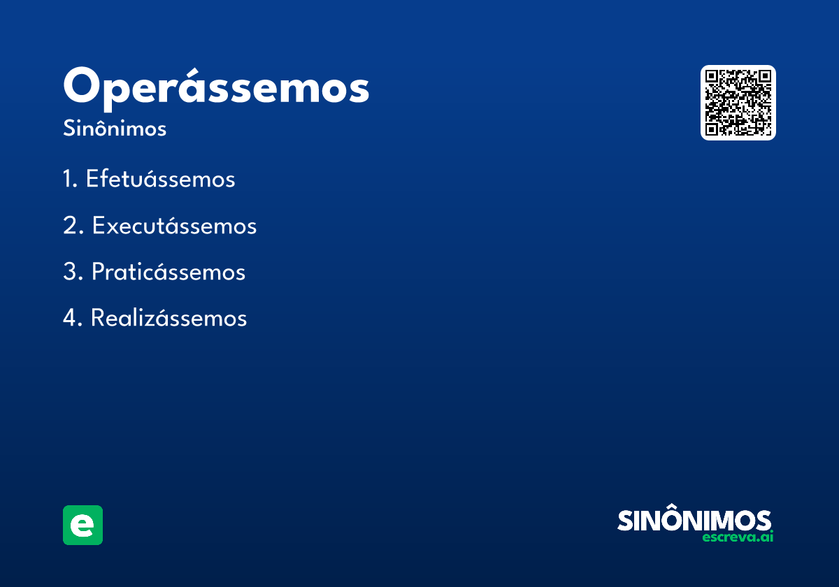 operássemos