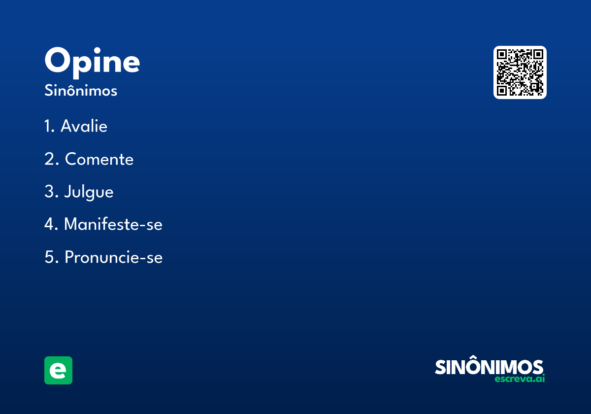 opine