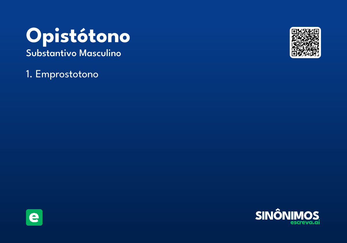 opistótono
