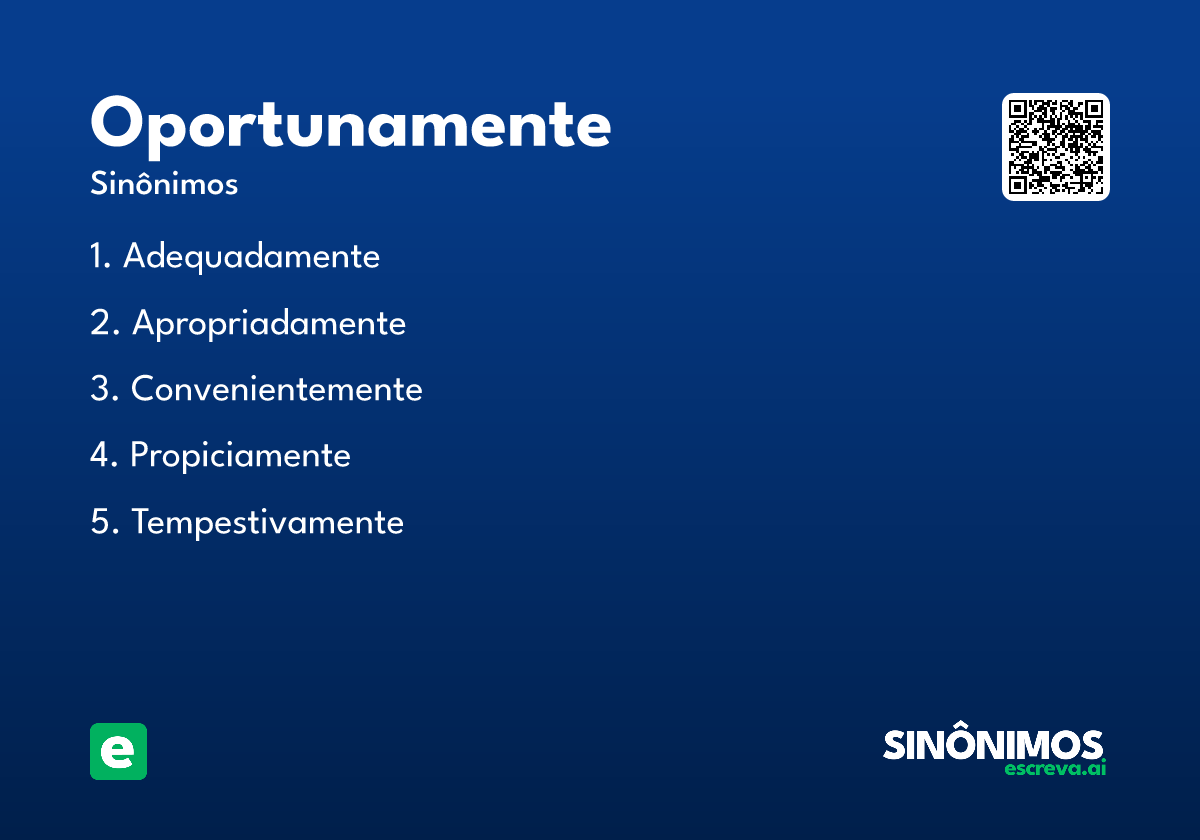 oportunamente