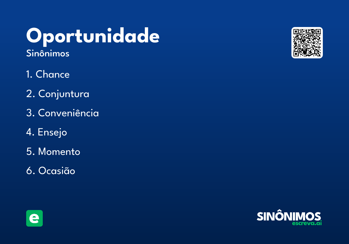 oportunidade