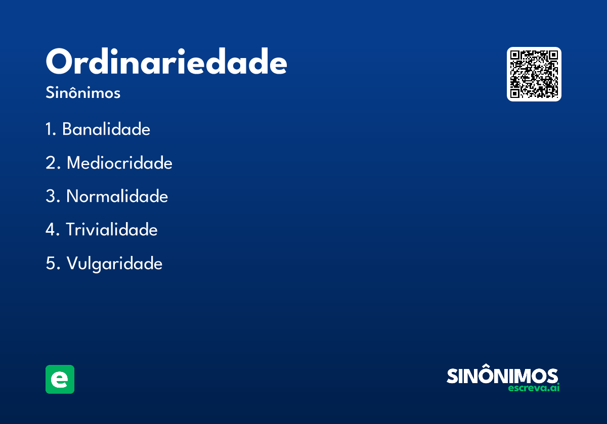 ordinariedade