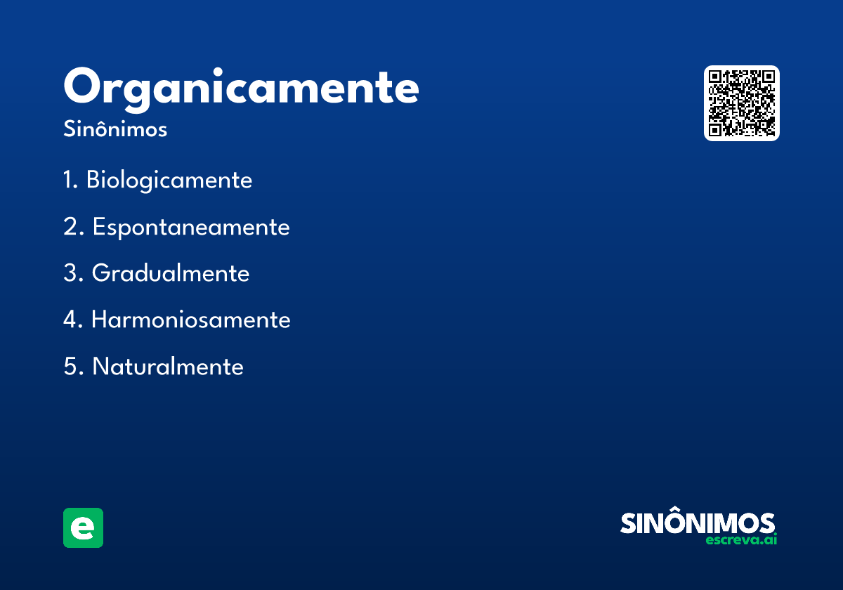 organicamente