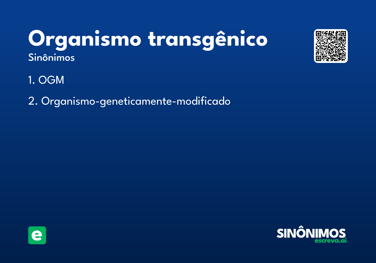 organismo transgênico