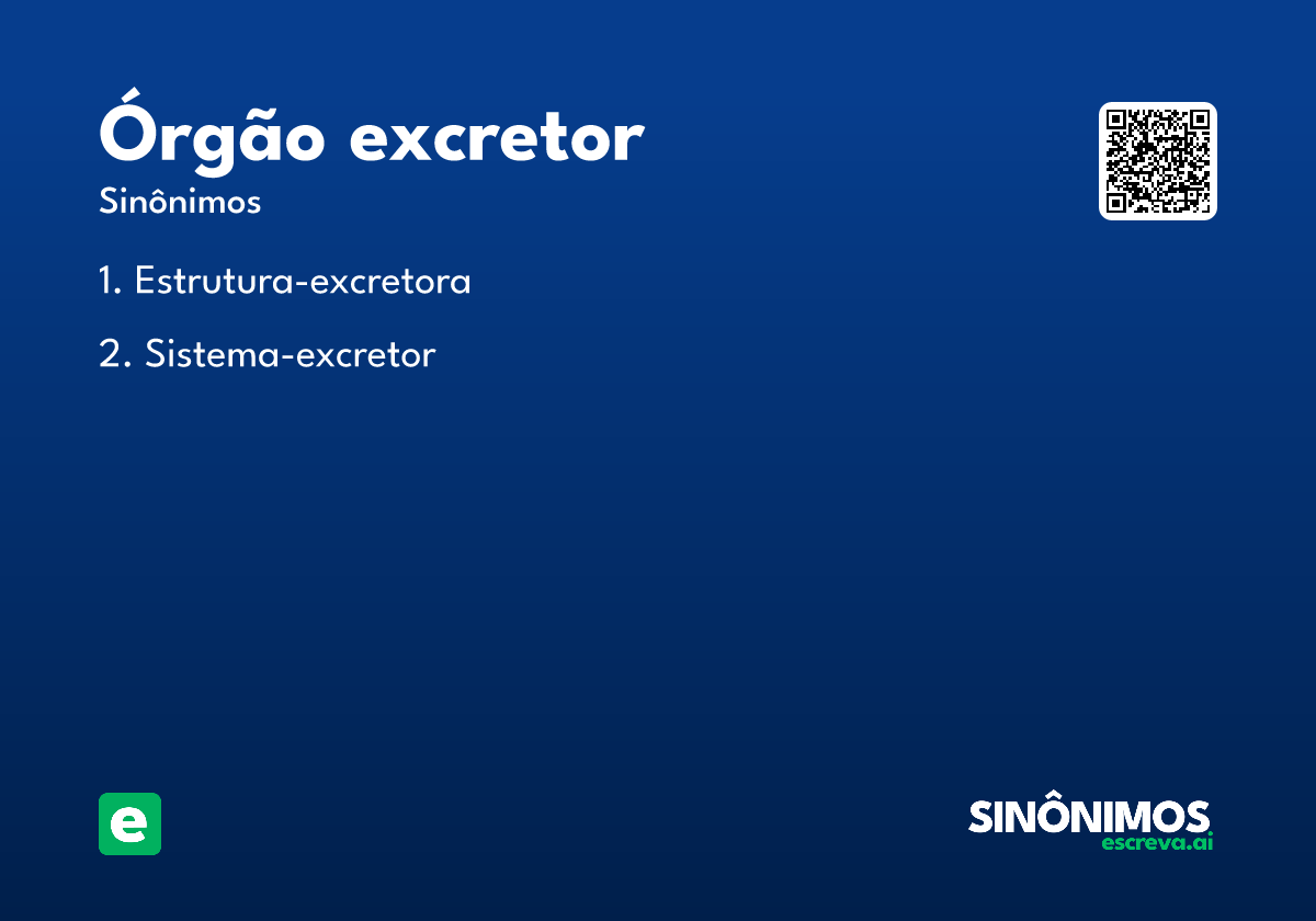 órgão excretor