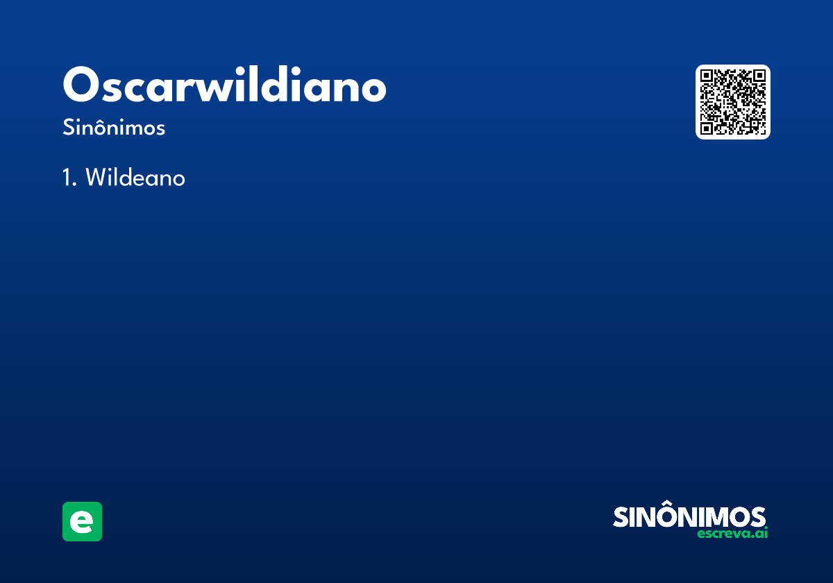 oscarwildiano