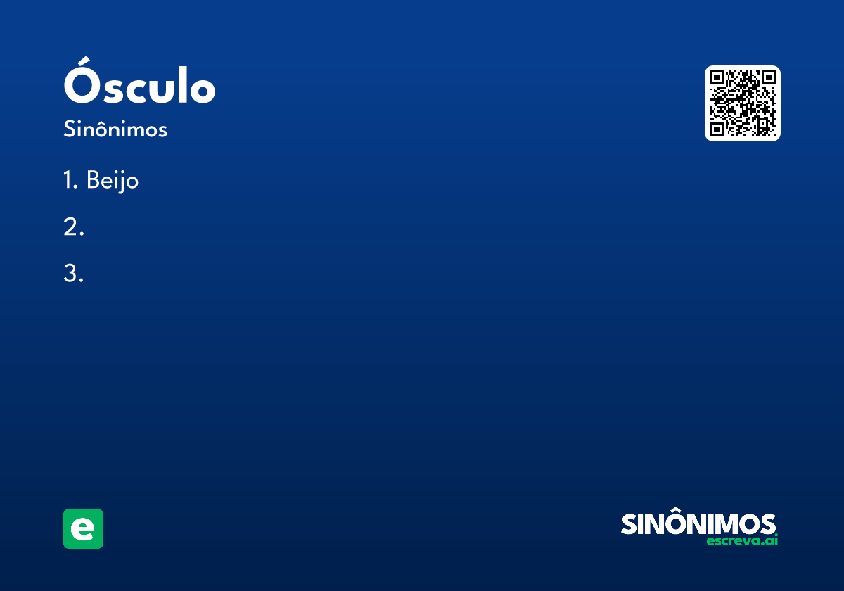 ósculo