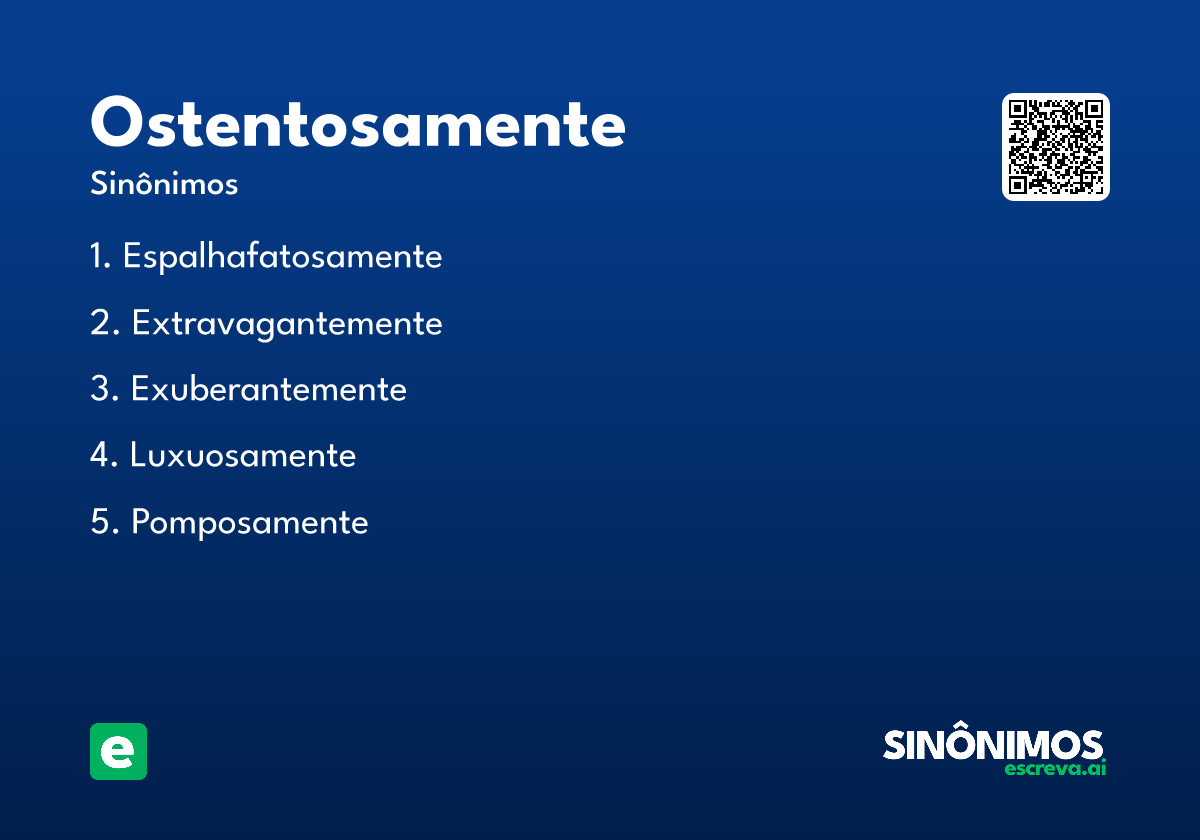 ostentosamente