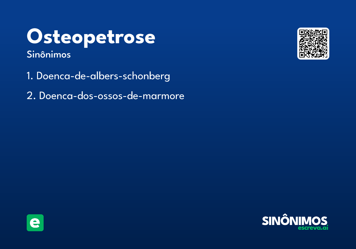 osteopetrose