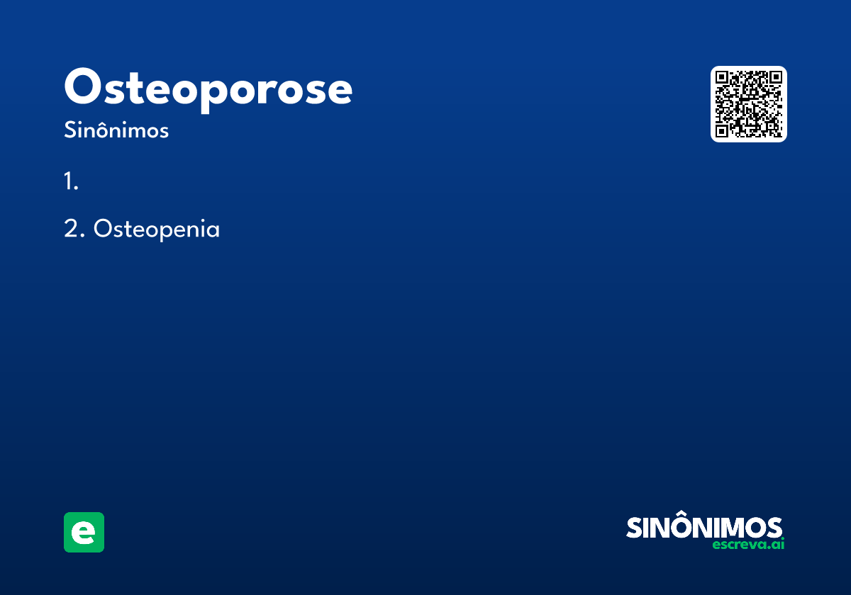 osteoporose