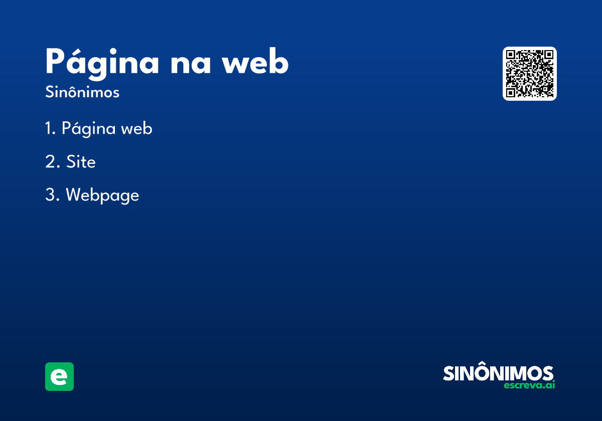 página na web