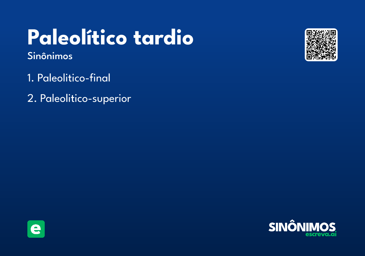 paleolítico tardio