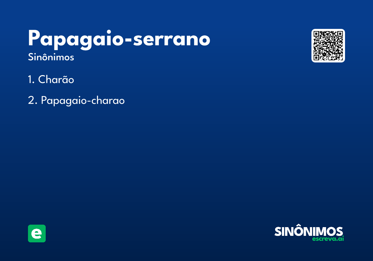 papagaio-serrano