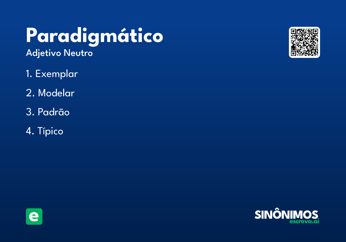 paradigmático
