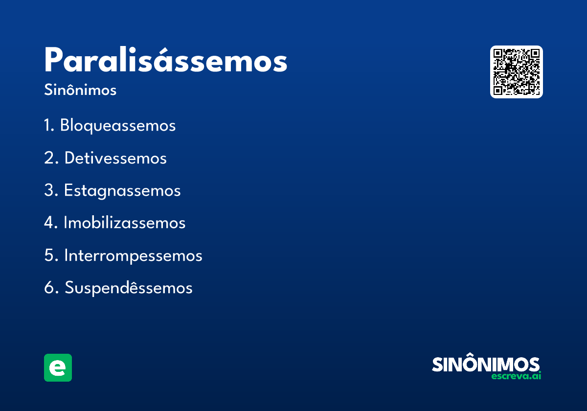 paralisássemos