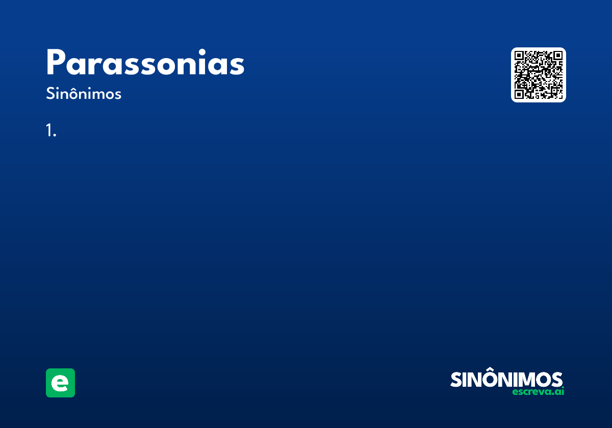 parassonias