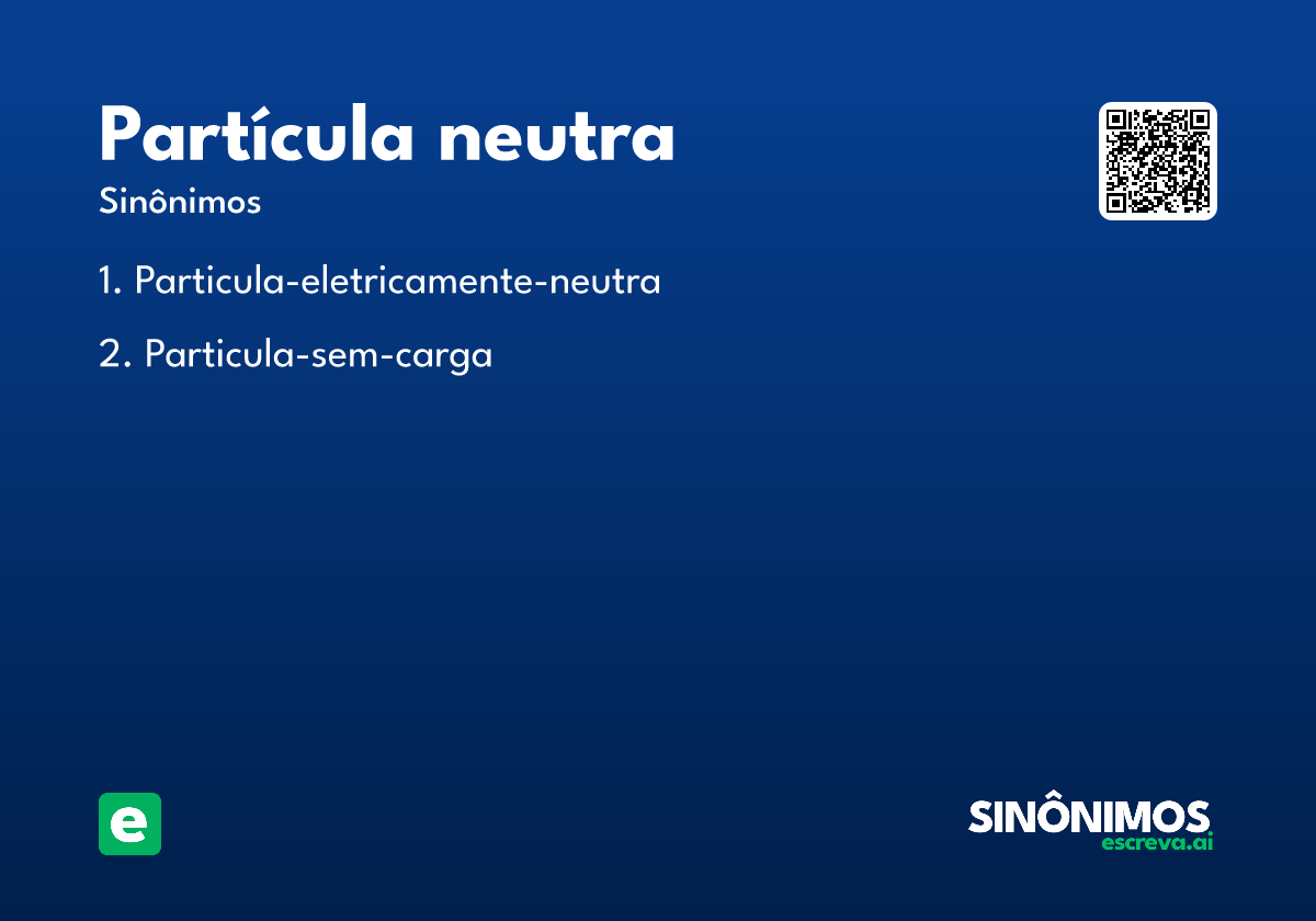 partícula neutra