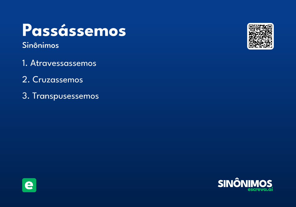 passássemos