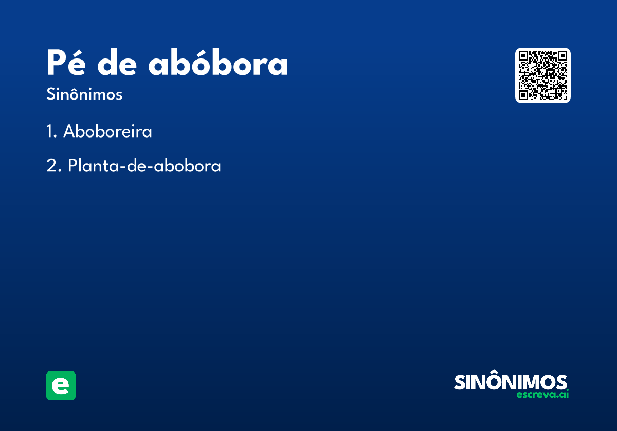 pé de abóbora